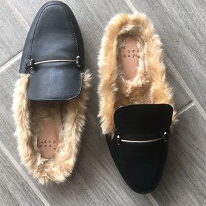 a New Day; Faux Leather backless Mules